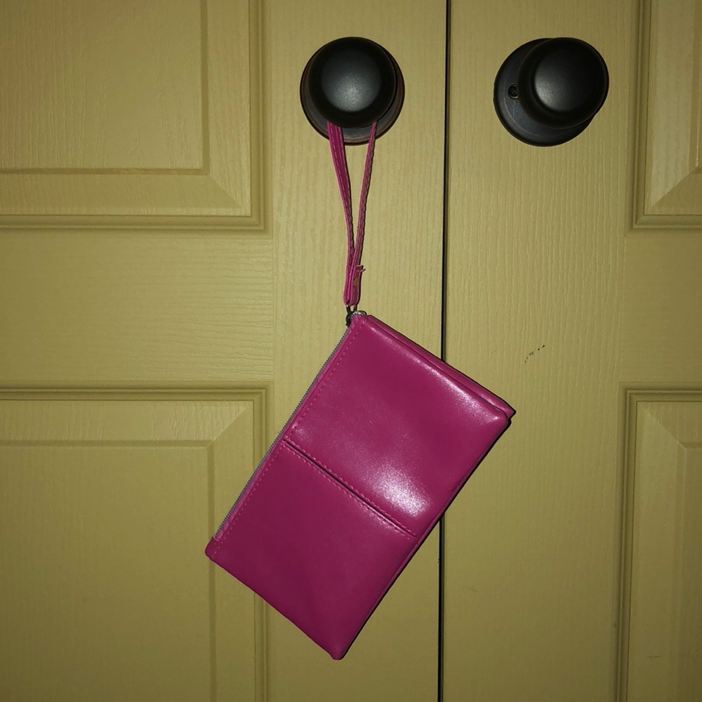 Hot pink wristlet